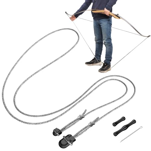 Recurve Bow Stringer Tool - Heavy-Duty Nylon with Finger Guard