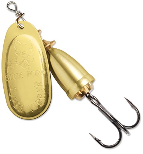 Classic Vibrax Inline Spinner Lure - 1/4 oz Gold Plated