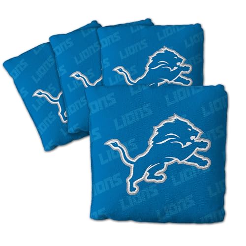 Cornhole Bags Set - 4PK Detroit Lions - Grey & Blue