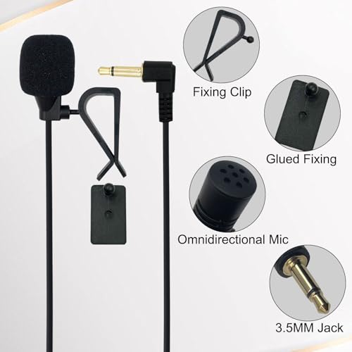 3.5mm Car Microphone for Kenwood & Sony Stereo Systems