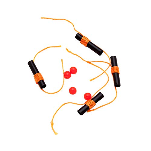 Premium Bobber Stops for Fishing Floats - 40 Pack Fluorescent Orange