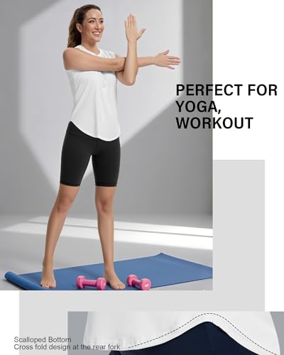 Women's Sleeveless Workout Tops - Breathable Athletic Tank - Medium