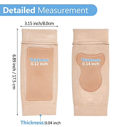 Nuanchu Ice Skating Socks with Gel Pads - Unisex Lace Bite Support, 2 Pairs