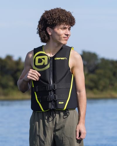 Men's Neoprene Life Jacket - USCGA Approved - Yellow - X-Large