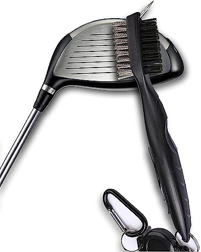 Microfiber Golf Towels with Club Brush Set - 2 Pack, White