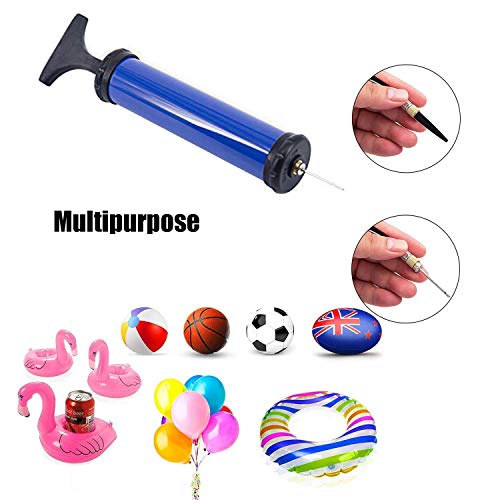 Portable Ball Pump with 4 Needles & Nozzles for Sports Balls
