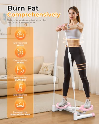Waist Twister Exercise Machine - Ab Twist Board, Pink