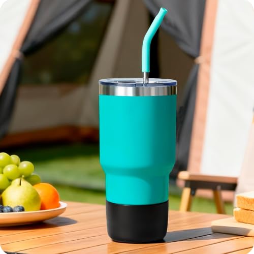 Silicone Boot Protector for YETI Rambler Tumblers - Black, 2 Pcs