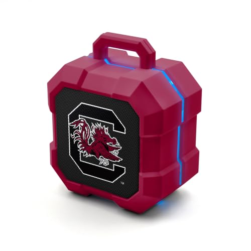 SOAR NCAA South Carolina Gamecocks Shockbox LED Wireless Bluetooth Speaker