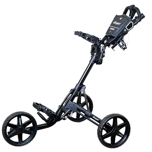 Clicgear Model 4.5 Golf Push Cart - Premium 3-Wheel Black