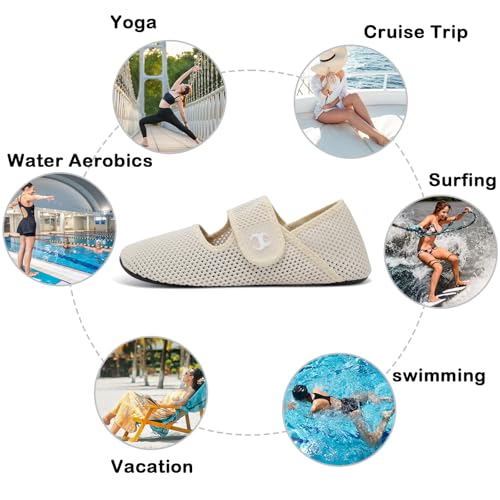 Water Shoes for Women & Men - Quick Dry Aqua Socks 6.5-7.5