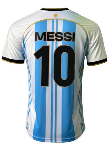 Kids Argentina Soccer Shirt - Lionel Messi #10 - Large