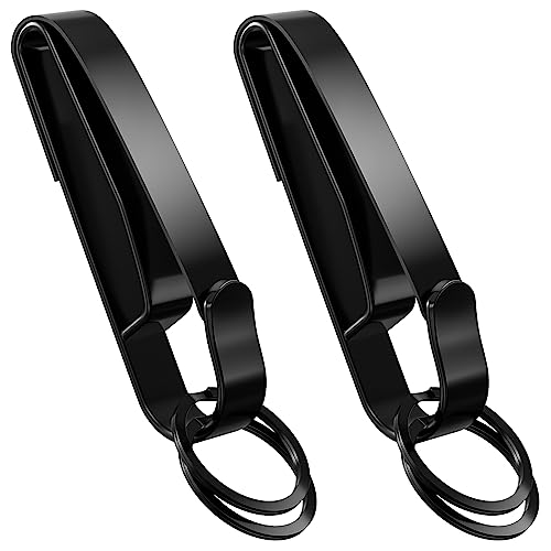 2-Pack Quick Release Duty Belt Key Holder with Key Rings for Professionals