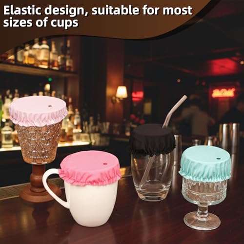 12 PCS Multicolor Scrunchie Drink Covers for Alcohol Protection