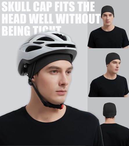 Cooling Skull Cap Helmet Liner for Men & Women - Black Set A