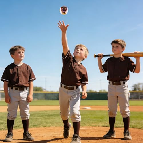 9-Inch PVC Practice Baseball - Chocolate Drip Design