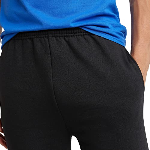 Men's EcoSmart Fleece Sweatpants with Pockets - Large Black