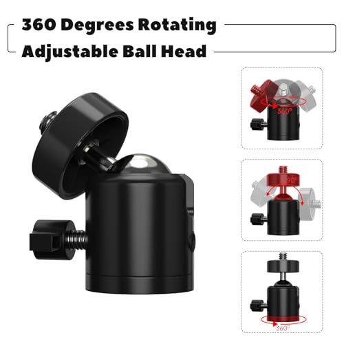 ORIPIK 4 Pack Trail Camera Tree Mount - 360° Adjustable Game Camera Holder with 1/4 Inch Screw, Easy Installation, Compact & Durable