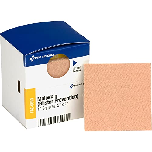 Moleskin Blister Prevention Squares - 10 Count, 2" x 2" - FAE-6013