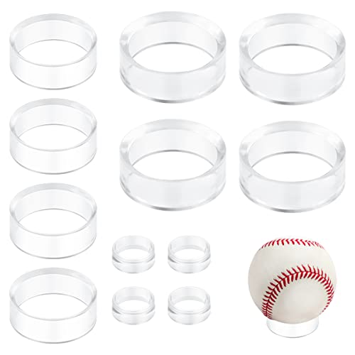 12-Piece Clear Acrylic Sphere Stand Set - Small, Medium, and Large Holders