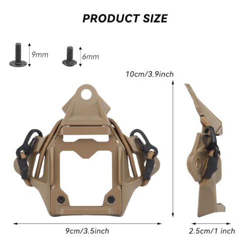 NVG Mount Shroud for Fast Helmet - Tactical Camera Bracket T2