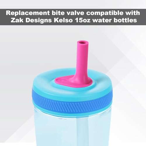 4-Pack Replacement Bite Valves for Zak Designs Kelso - Pink