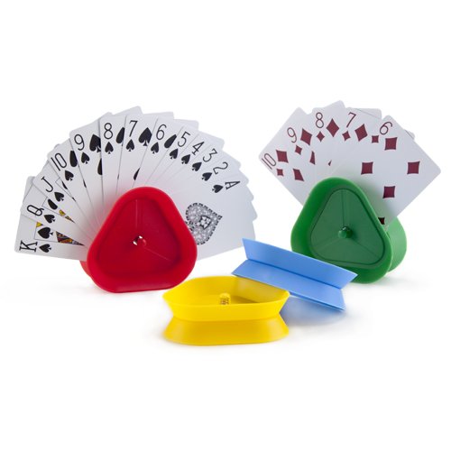 Triangle Card Holders for Playing Cards - 4 Pack