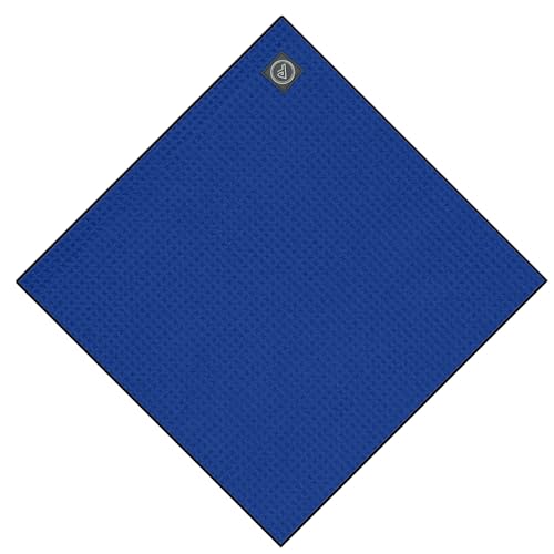 Magnetic Golf Towel - Royal 19” Waffle-Textured Microfiber