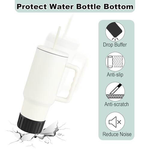 2-Pack Silicone Protective Boot for Water Bottles & Tumblers - Black