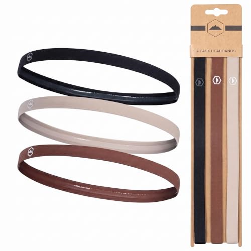 Tough Headwear Athletic Headband Set - Thin Headbands for Women