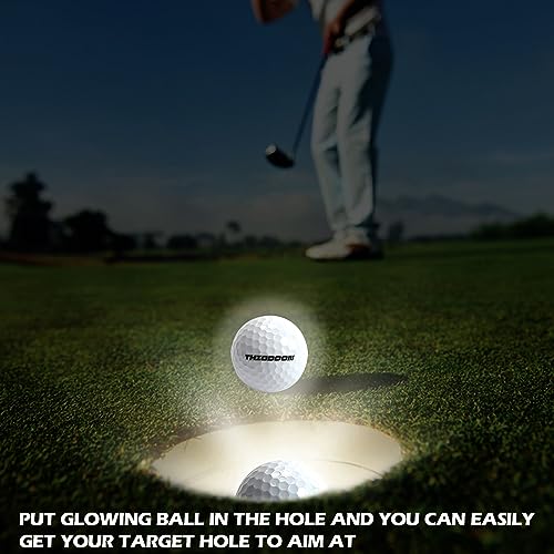 Glow in The Dark Golf Balls - LED Night Golf Balls 6 Pack - Upgraded