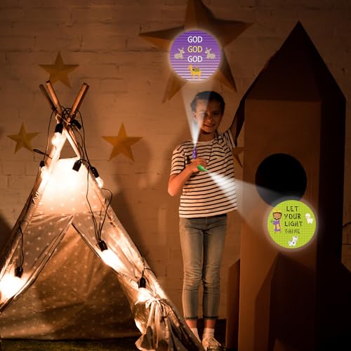 Tuanse Christian Bible Finger Lights 12 Pcs Halloween Party Favors for Kids - Bible Style