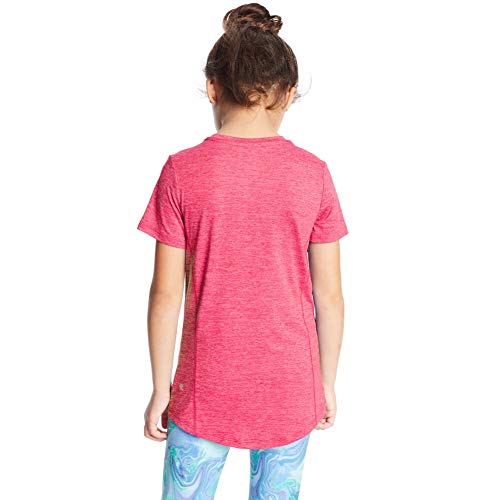 Girls' Supersoft Tech Tee - Small / Vivid Fuchsia Heather