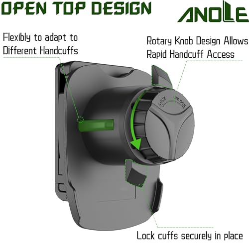 ANOLE Universal Handcuff Holster for Duty Belt, Fits Chain & Hinged Cuffs