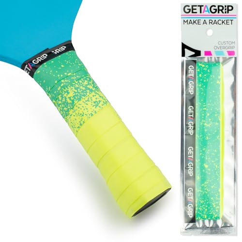 Pickleball Paddle Grip Tape - Anti-Slip Overgrip - Yellow/Blue