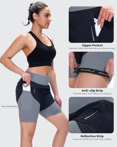 Women’s Padded Cycling Shorts with Pockets - Comfortable Bike Shorts for Women