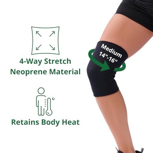 Medium Neoprene Pull-Over Knee Support with Closed Patella