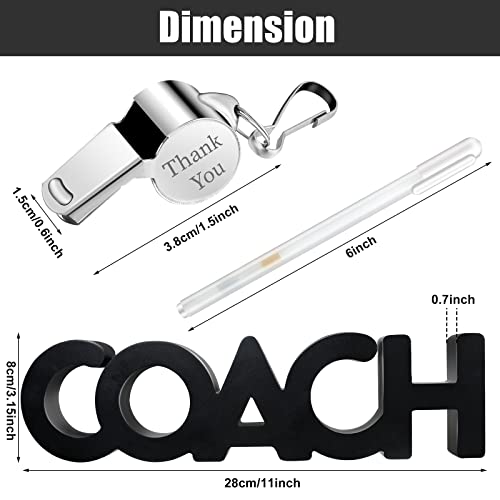 Personalized Coach Gift Set - Wood Sign, Whistle & Pen
