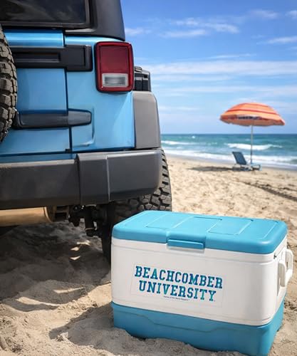 Beachcomber University Logo Stickers - Classic Rectangular