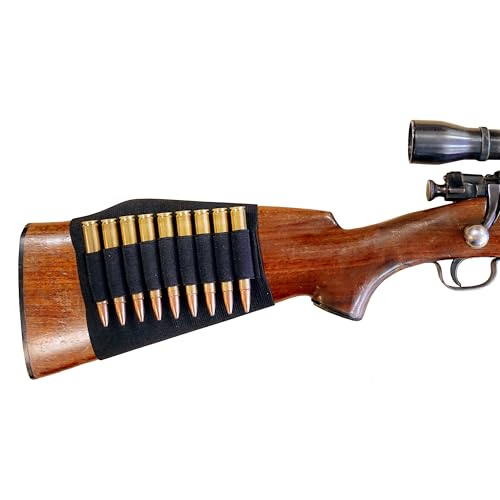Universal Elastic Buttstock Shell Holder - Holds 9 Cartridges