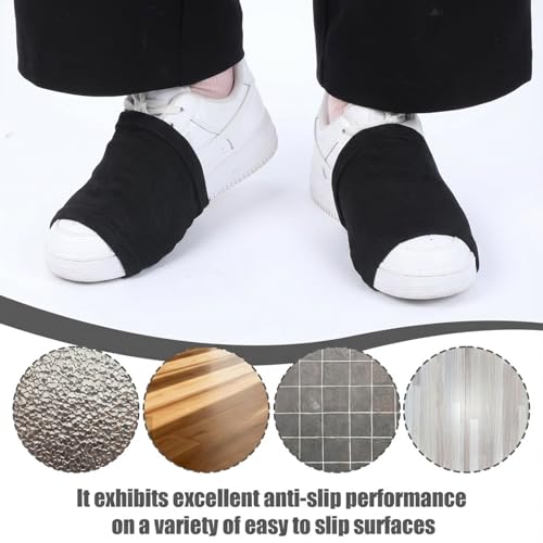Unisex Anti-Slip Dance Shoe Covers - 4 Pairs for Smooth Floors