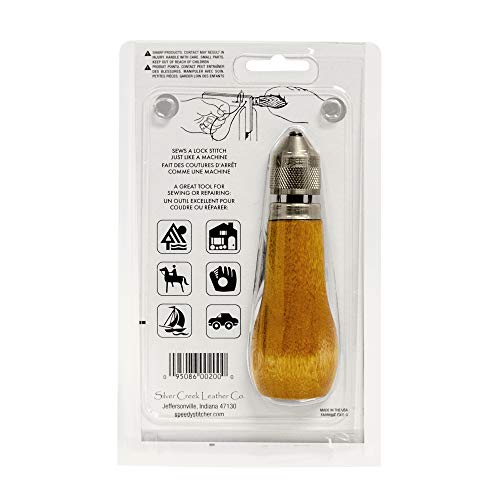 Speedy Stitcher 1125 SEW200-BRK Sewing Awl Kit with 30-Yard Thread - Heavy Duty Hand Sewing Tool