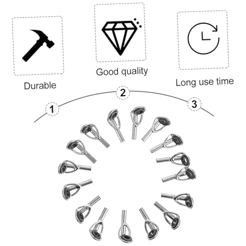 Fishing Rod Tip Repair Kit - 50 Pieces Stainless Steel Ceramic