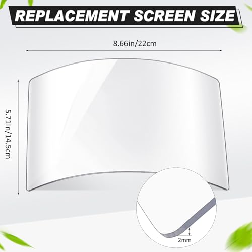 Kingdder 5 Pcs Sandblasting Hood Replacement Lens Clear Face Shield PC Visors Peel off Lens Cover for Painting Dusting Grinding