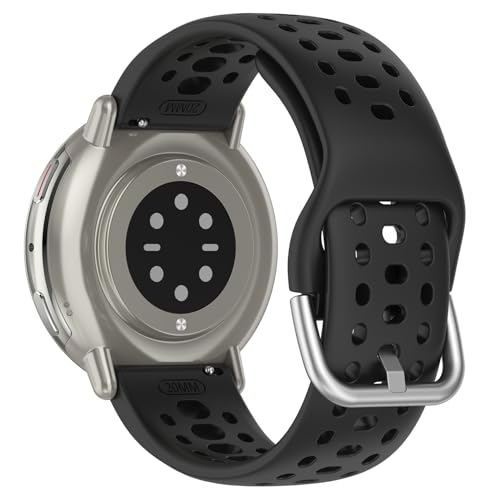 20mm Silicone Replacement Strap for Amazfit Active 2 - Black