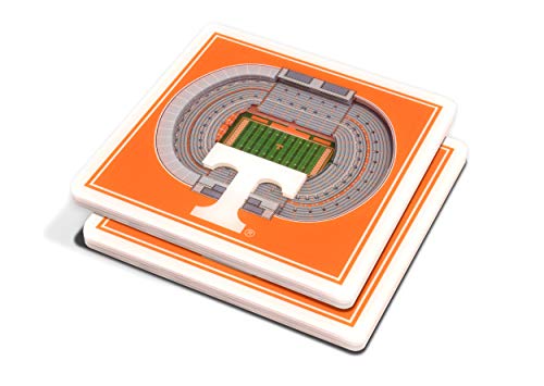 NCAA 3D StadiumView Coasters - Unique Acrylic Design, 2 Pack