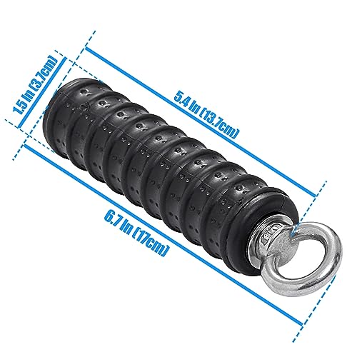 Ergonomic Tricep Rope Pulldown Attachments - Single Handle