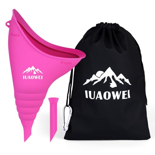 Reusable Silicone Female Urination Device - Rose Red Pee Funnel