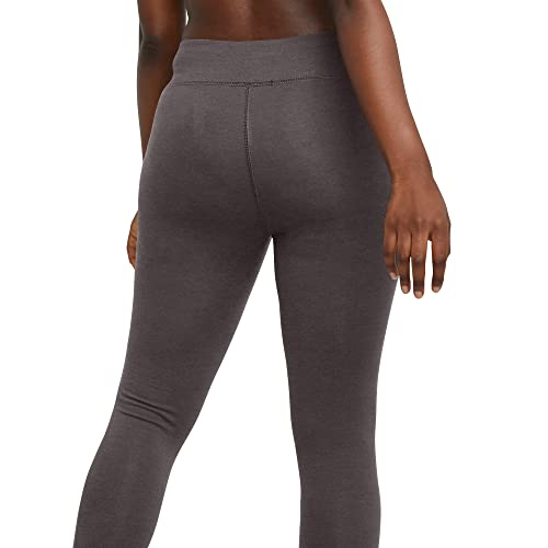 High Waist Capri Leggings for Women - 22" Stretch Cotton-Spandex - X-Large Charcoal Heather