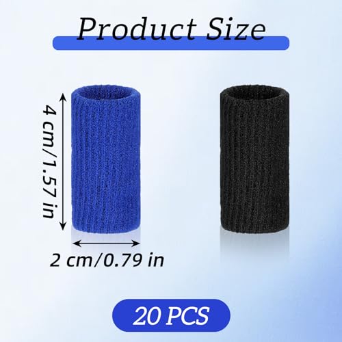 20Pcs Breathable Finger Sleeves for Sports, Arthritis, and Joint Support